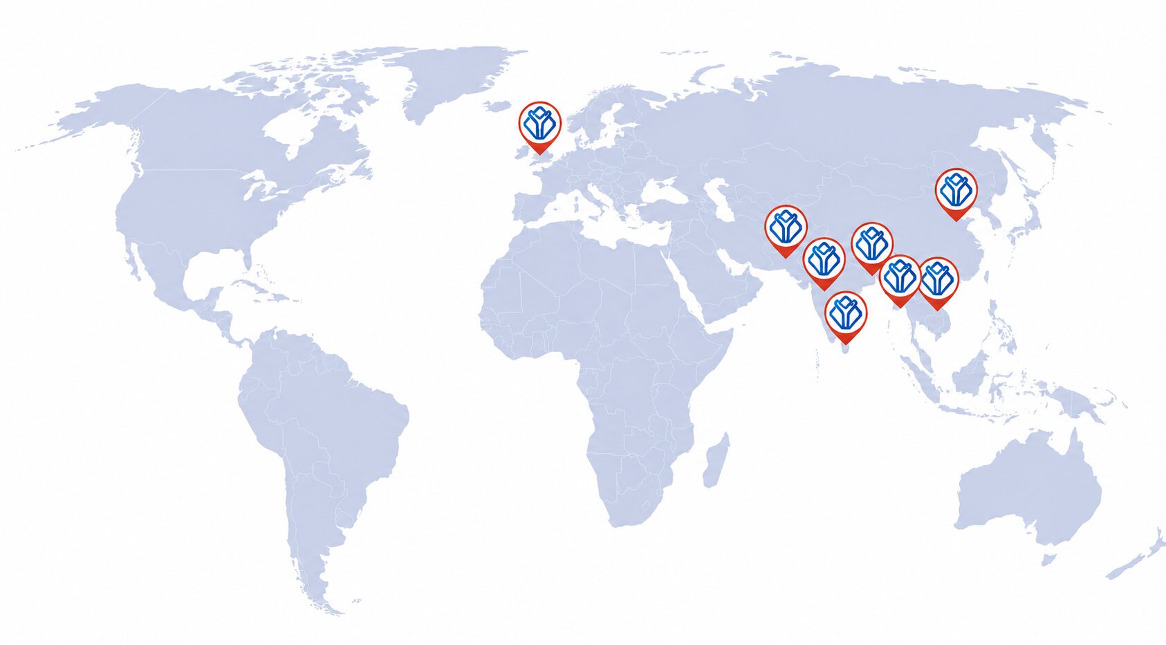 Global network map
